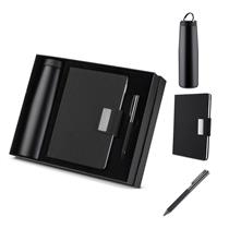 Kit escritório Caderno, Garrafa e Caneta Metalica ASCJ300