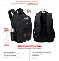 Mochila G 2 Comp. Note 15,6