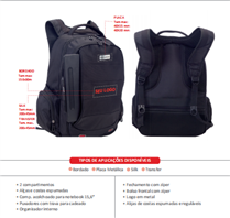 MOCHILA G 2 COMP. NOTEBOOK 15”