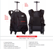 MOCHILA DE CARRINHO G NOTEBOOK 15,6” WEB 3.0 PLUS CP