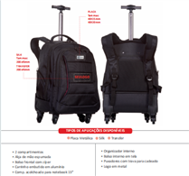 MOCHILA DE CARRINHO G NOTEBOOK 15,6” WEB 3.0 PLUS CP