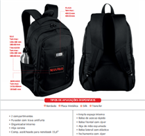 MOCHILA G 2 COMP. NOTEBOOK 17”