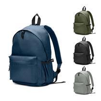 ROSARIO. Mochila em poliéster reciclado 600D com bolso frontal espaçoso 18 L - 92375
