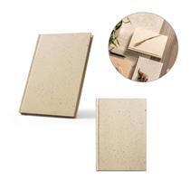 BARLEYPAD. Caderno A5 com resíduos da cevada (25%) e trapos de algodão reciclado (75%) com folhas pautadas, com 160 pági
