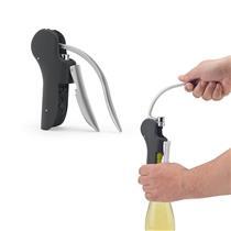 LAGREIN. Saca-rolhas em ABS e zinco com alavanca automática para abertura fácil - 94374