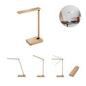 MOREY. Luminária em bambu com carregador por indução (wireless) super-rápido 15W - 97122