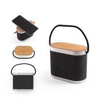 GUETTA. Caixa de som de 15W com carregador wireless super-rápido 15W e 2h de autonomia em bambu e PET 100% reciclado - 9