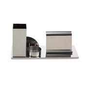 KIT ESCRITORIO P/ CANETAS, CELULAR ... INOX - 14005