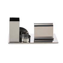 KIT ESCRITORIO P/ CANETAS, CELULAR ... INOX - 14005