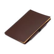 CADERNO P/ ANOT. C/ CANETA FIBRA DE CAFE - 14694