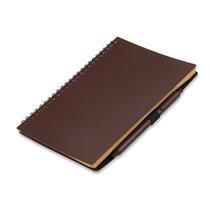 CADERNO P/ ANOT. C/ CANETA FIBRA DE CAFE - 14694