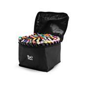 KIT CANETAS MARCADORAS PONTAS DUPLAS 100 CORES - 08329-100