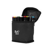 KIT CANETAS MARCADORAS PONTAS DUPLAS 36 CORES - 08329-36