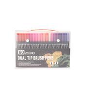 KIT CANETINHAS PONTA DUPLA 60 CORES - 08332B-60