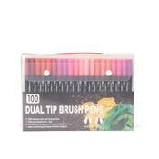 KIT CANETINHAS PONTA DUPLA 100 CORES - 08332B-100