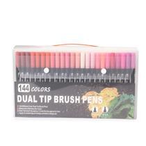 KIT CANETINHAS PONTA DUPLA 144 CORES - 08332B-144