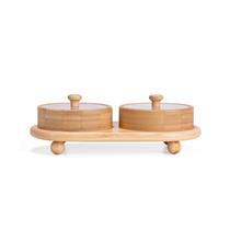 CONJUNTO POTES BAMBU 2 PEÇAS - 15443