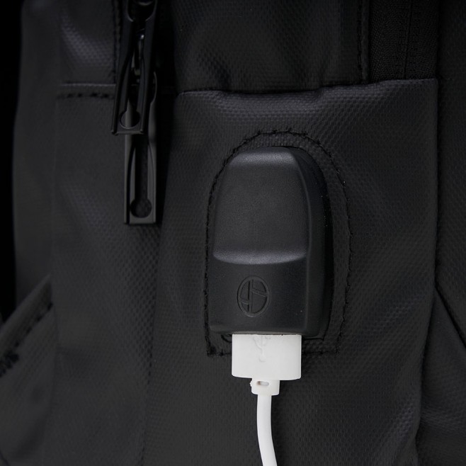 Mochila Couro Sintético USB 17 Litros