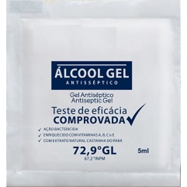 Álcool Gel 70% antisséptico sache