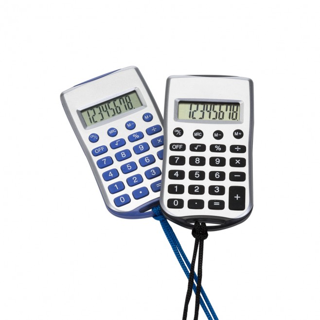 Calculadora Plástica com Cordão Personalizada