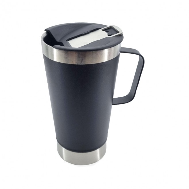 Caneca Térmica Inox com Abridor 500ml Personalizada