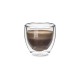 Conjunto com 2 copos de vidro borossilicato com parede dupla. Ideais para café, com capacidade de até 80ml.