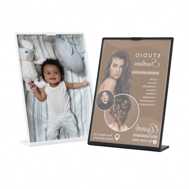 Expositor Porta Retrato A5 Personalizado com Logo 