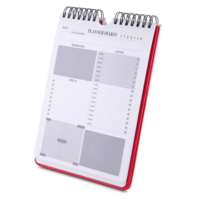 Caderno A5 Planner Capa em PU Personalizado