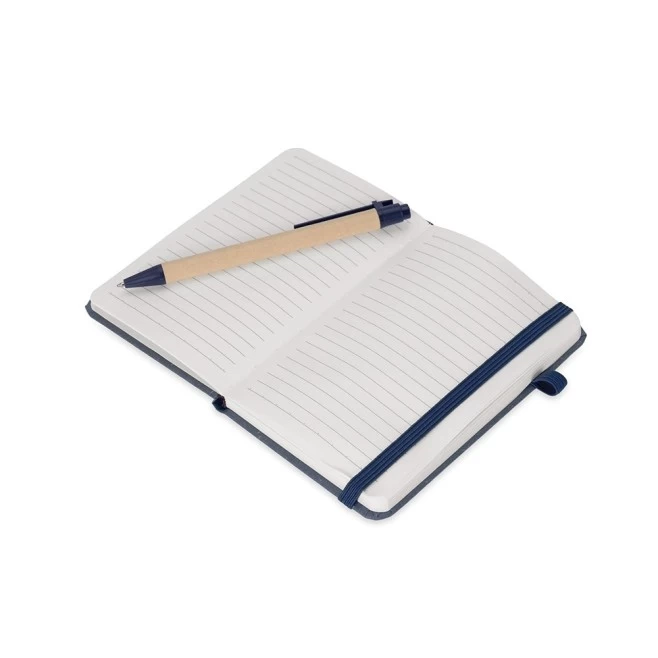 Caderneta Palha de Trigo com Caneta Personalizado