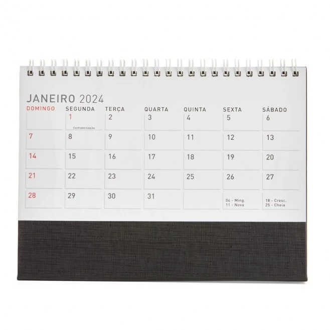 Calendário de Mesa 2024 para Brinde