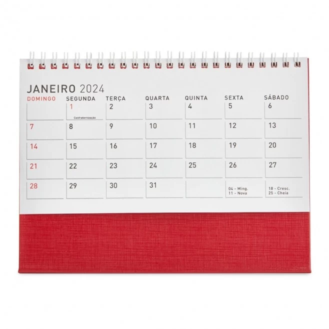 Calendário de Mesa 2024 para Brinde