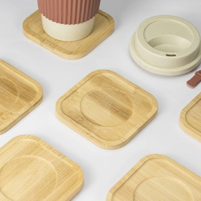 Kit Porta-Copos Bambu com 6 Peças