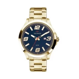 Relógio Technos Masculino Racer Dourado Personalizado