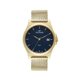 Relógio Technos Masculino Steel Dourado Personalizado