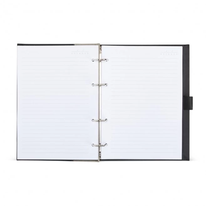 Caderno Fichário de Couro Sintético