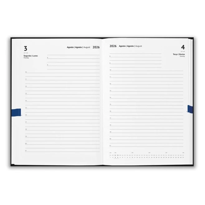 Agenda A5 em PU (58% reciclado) Personalizada