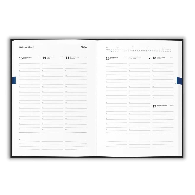Agenda B5 2026 em PU à base de água Personalizada