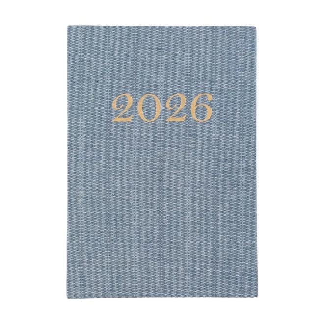 Agenda Diária 2026 Linho Personalizada 