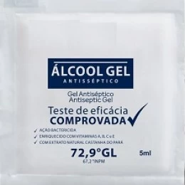 Álcool Gel 70% antisséptico sache