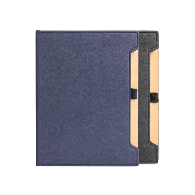 Caderneta Couro Sintético Promocional com Logo