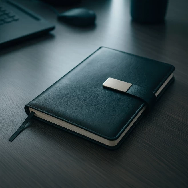 Caderneta Couro Sintético Promocional