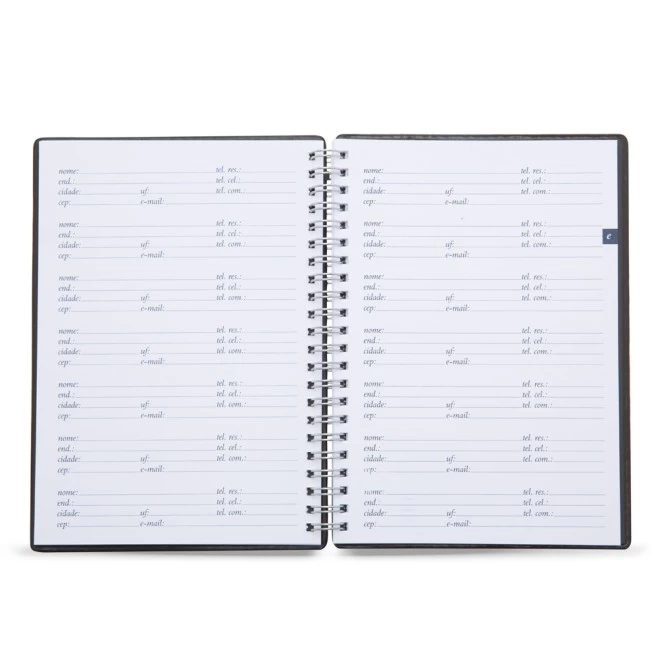 Caderneta Índice Telefônico Promocional com Logo