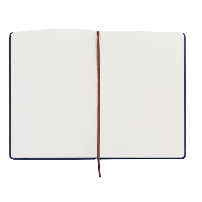 Caderneta tipo Moleskine de Couro Sintético Personalizada
