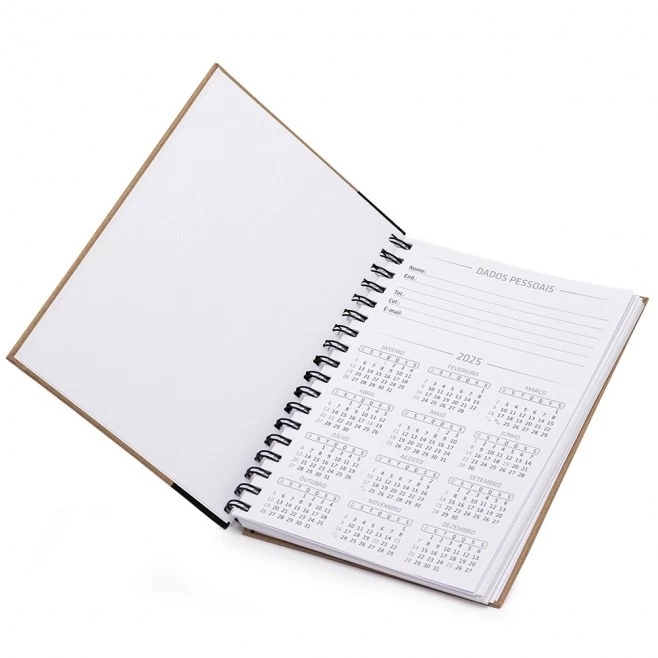Caderno Capa em Kraft Personalizado