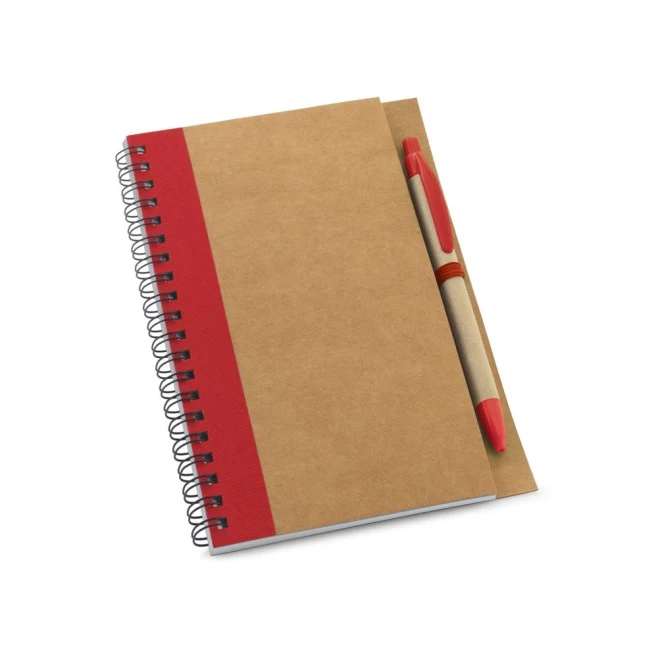 Caderno Com Caneta Em Papel Kraft Reciclado Personalizado