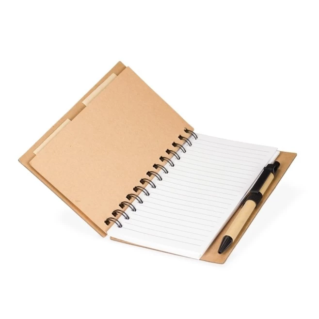 Caderno Ecológico com Autoadesivos e Caneta Personalizado