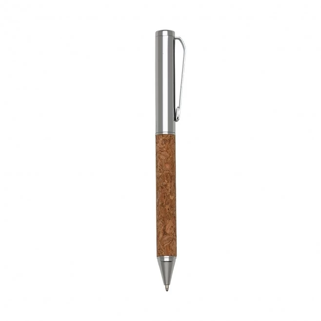 Caneta Metal com Cortiça Personalizada