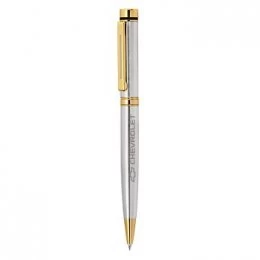Caneta Metal com Detalhes em Dourado Personalizada