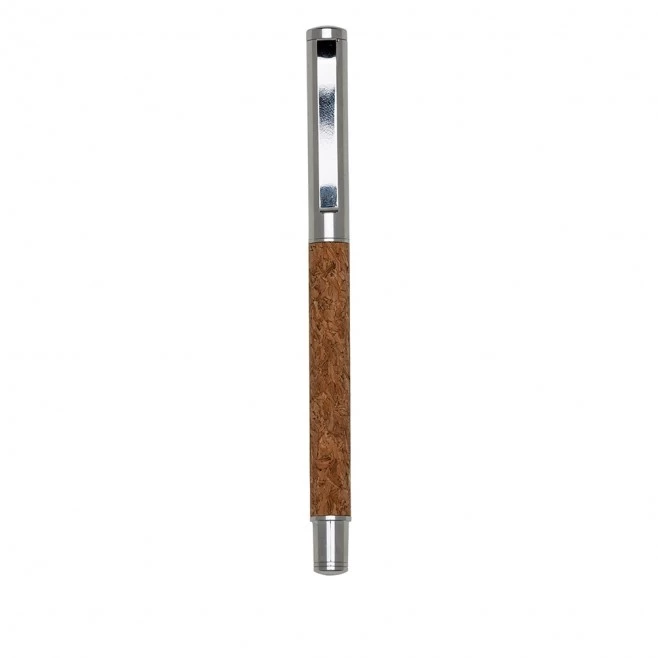 Caneta Metal Roller com Cortiça Personalizada