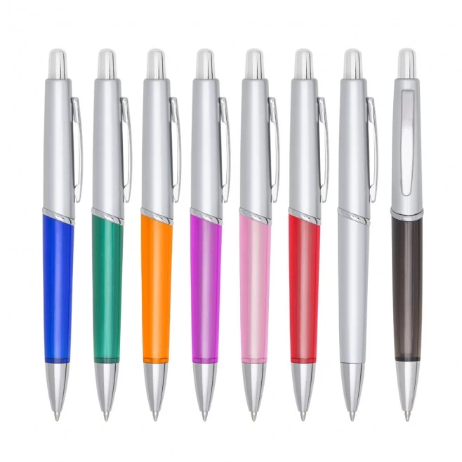 Caneta Plástica com Logo Personalizada